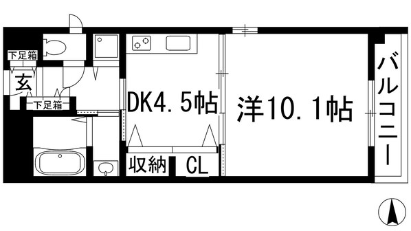 アパートメントハウス姫室の物件間取画像